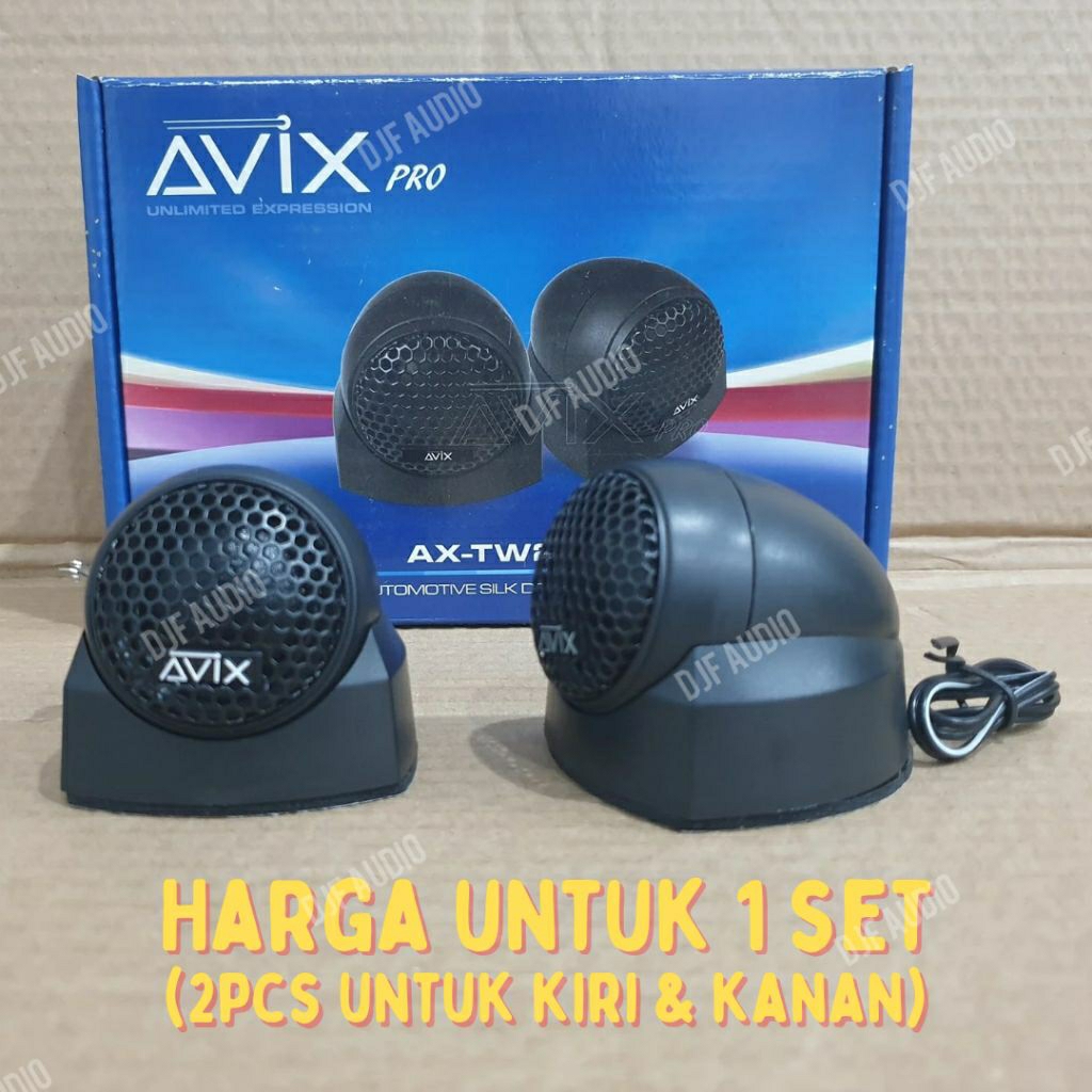 Twitter Avix AX-TW201 - 1" Silk Dome Twitter - 1 Set (2pcs) Twitter Trebble Audio Mobil - Twitter Mo