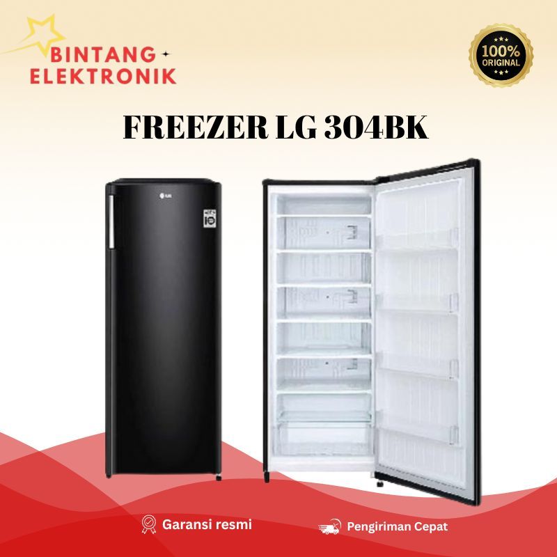 FREEZER LG 304BK - Smart Inverter, Hemat Listrik & Garansi 10 Tahun