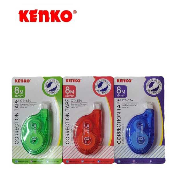 

KENKO CORRECTION TAPE / KOREKSI PITA CT-634 (8M X 5MM) - 1 PCS