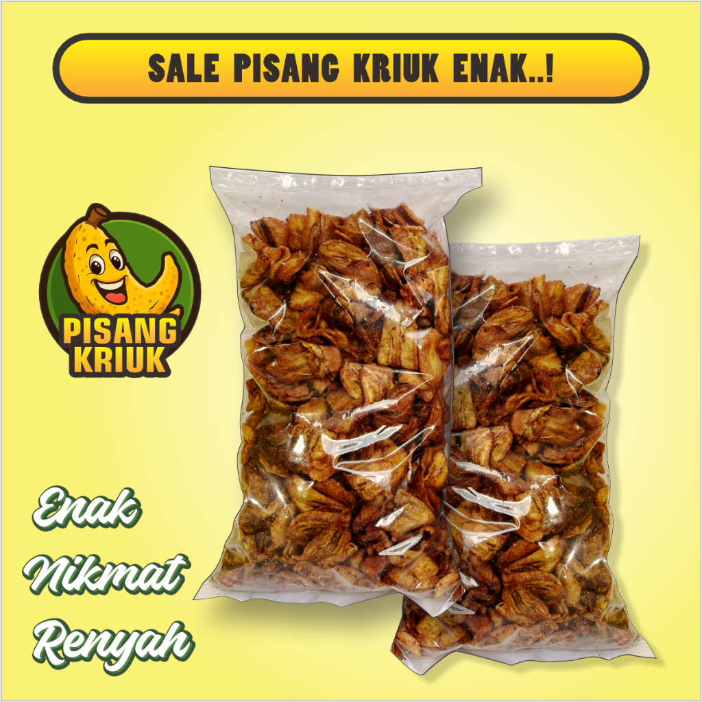 

Keripik Sale Pisang Kering Kriuk Renyah
