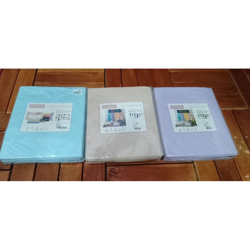 INFORMA Sprei Polos Emboss/ Sprei Katun Warna Pastel/Single/Queen/King