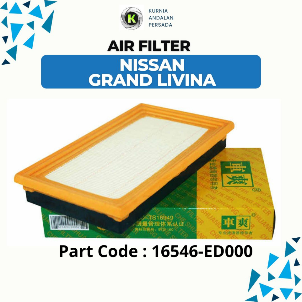 Filter Udara | Air Filter NISSAN GRAND LIVINA L10 Chesuang High Grade filter Element
