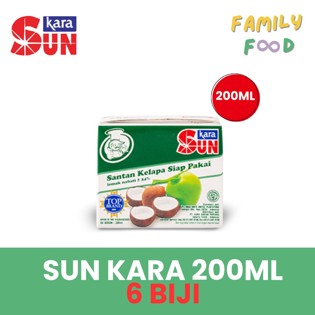 

Santan SUNKARA 200ml - Paket 6 pcs - Santan Cair Praktis untuk Masak Harian