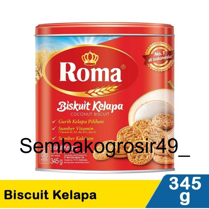 

SG Roma Biskuit Kelapa 345gr Coconut Biscuit Kemasan Kaleng Biscuits