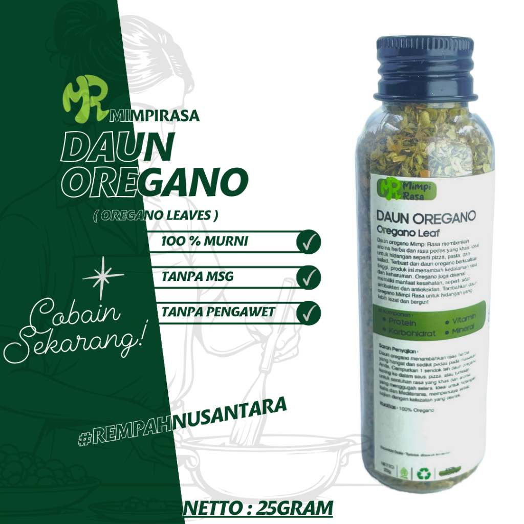 

DAUN OREGANO| LEAF OREGANO 40g
