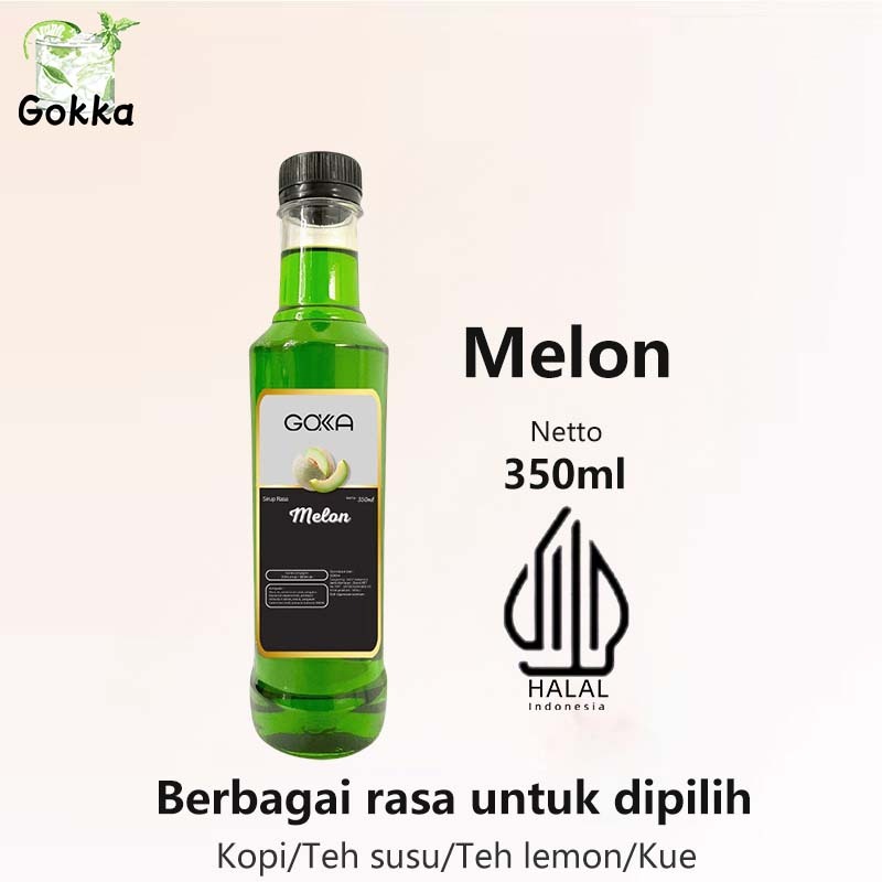 

GOKKA Sirup Minuman Rasa Melon 350ml Syrup / Rasa Sirup Melon