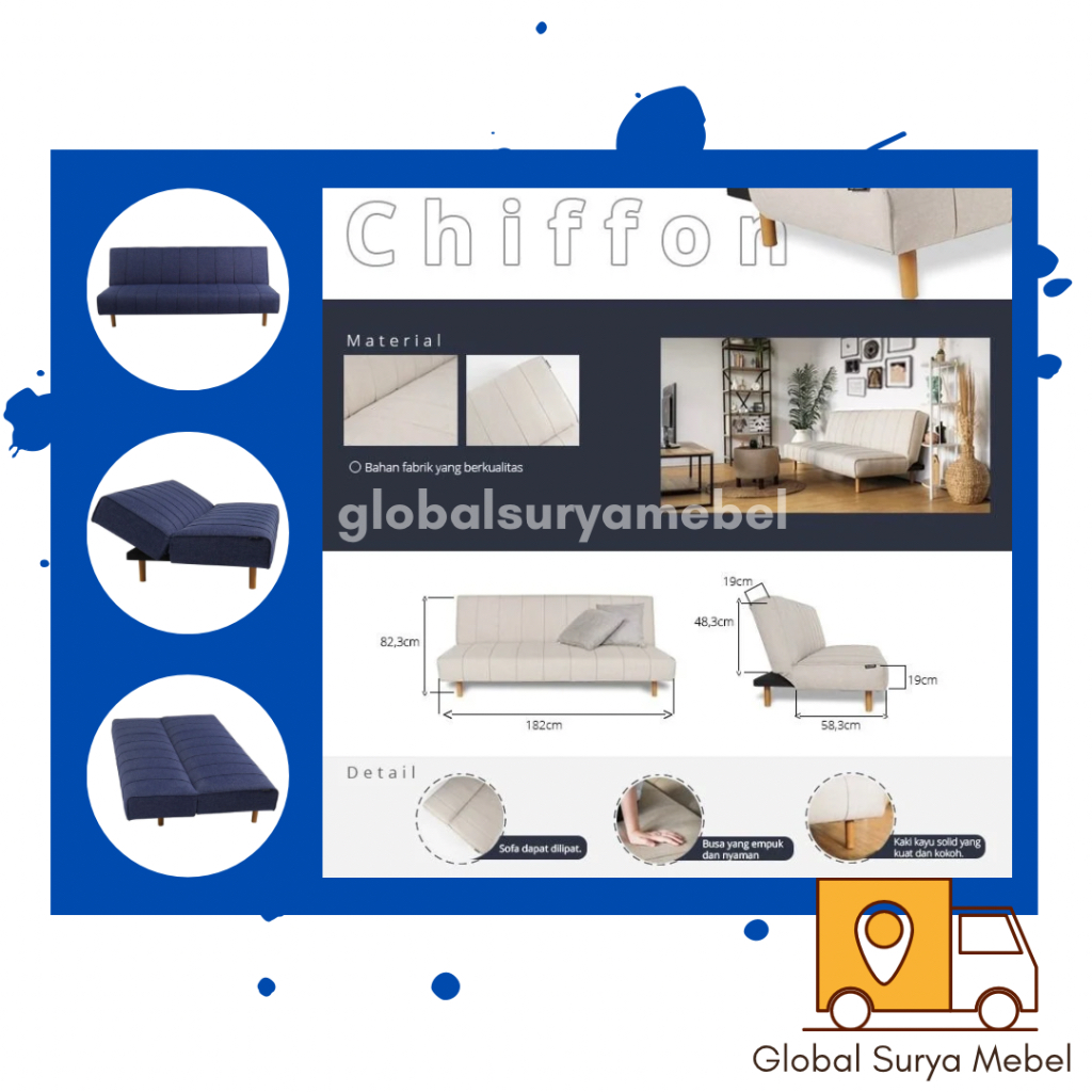 Procella Sofa Bed Chiffon