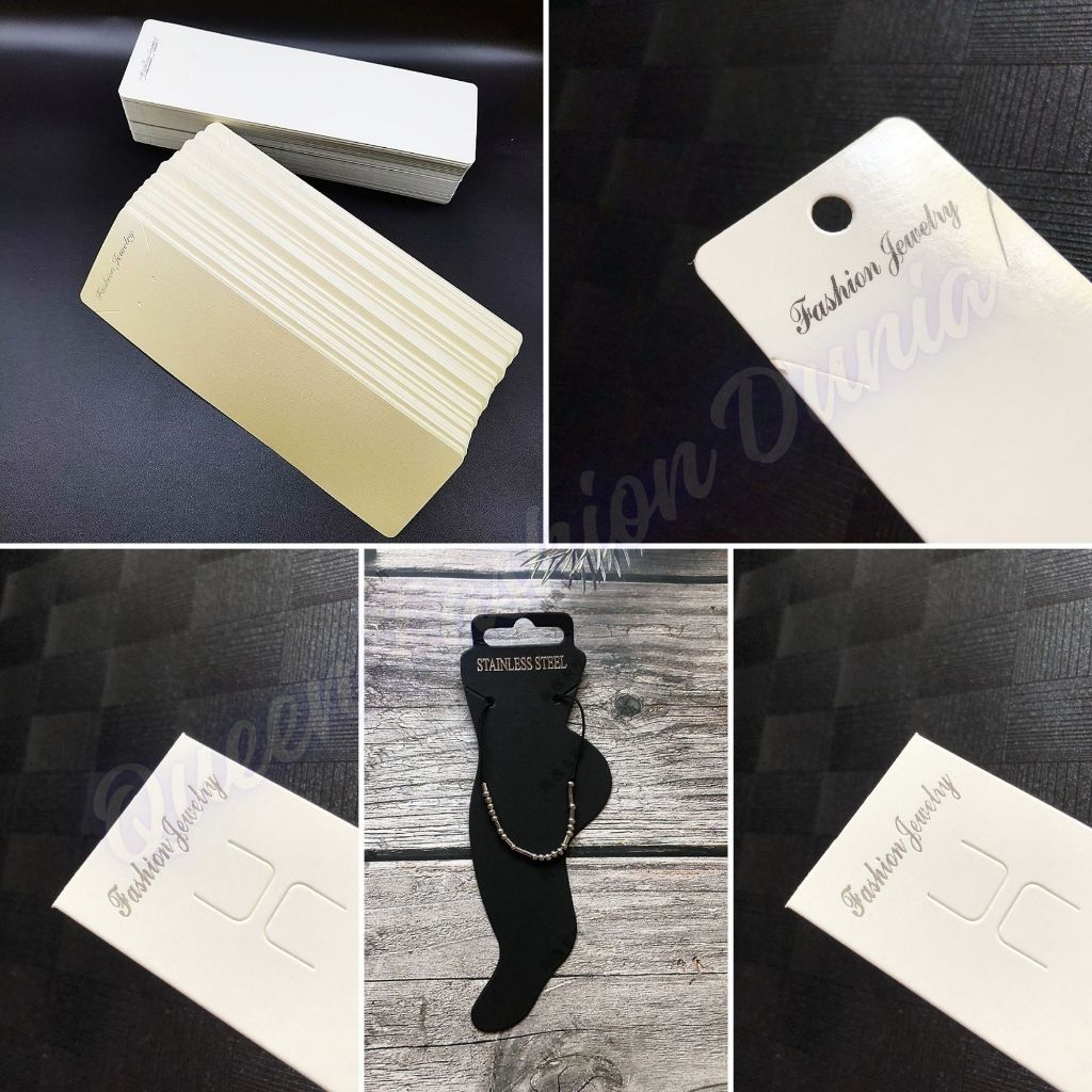 

Tag Card Display Kalung/Hang Tag Alas Panjang Kalung Harga/10pc