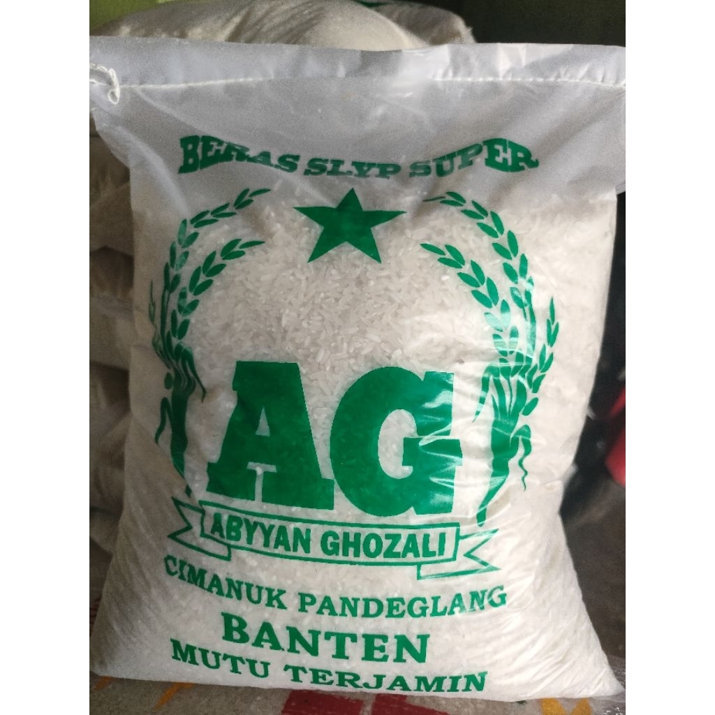 

Beras AG pulen asli Pandeglang 5 kg,Beras slyp superrr