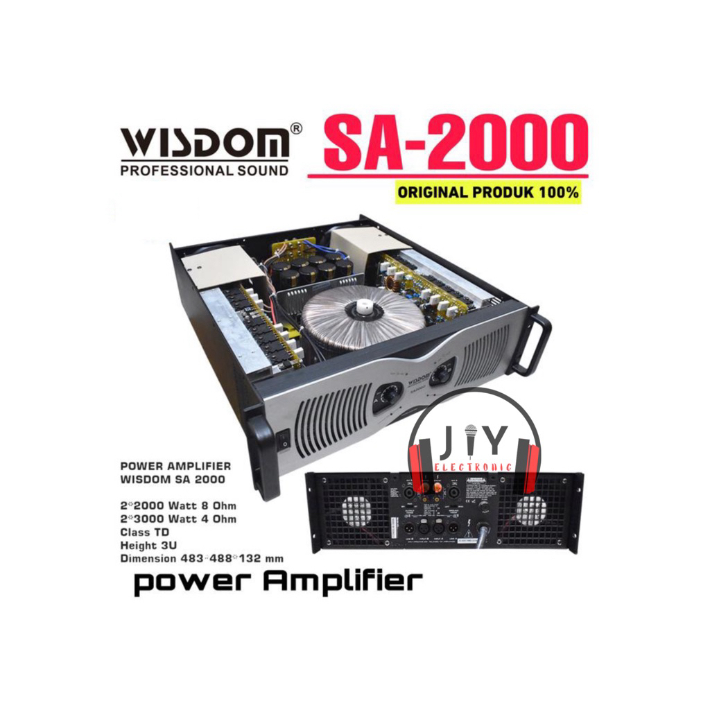 Power Wisdom 2 Channel Class TD SA-2000 SA 2000 SA2000