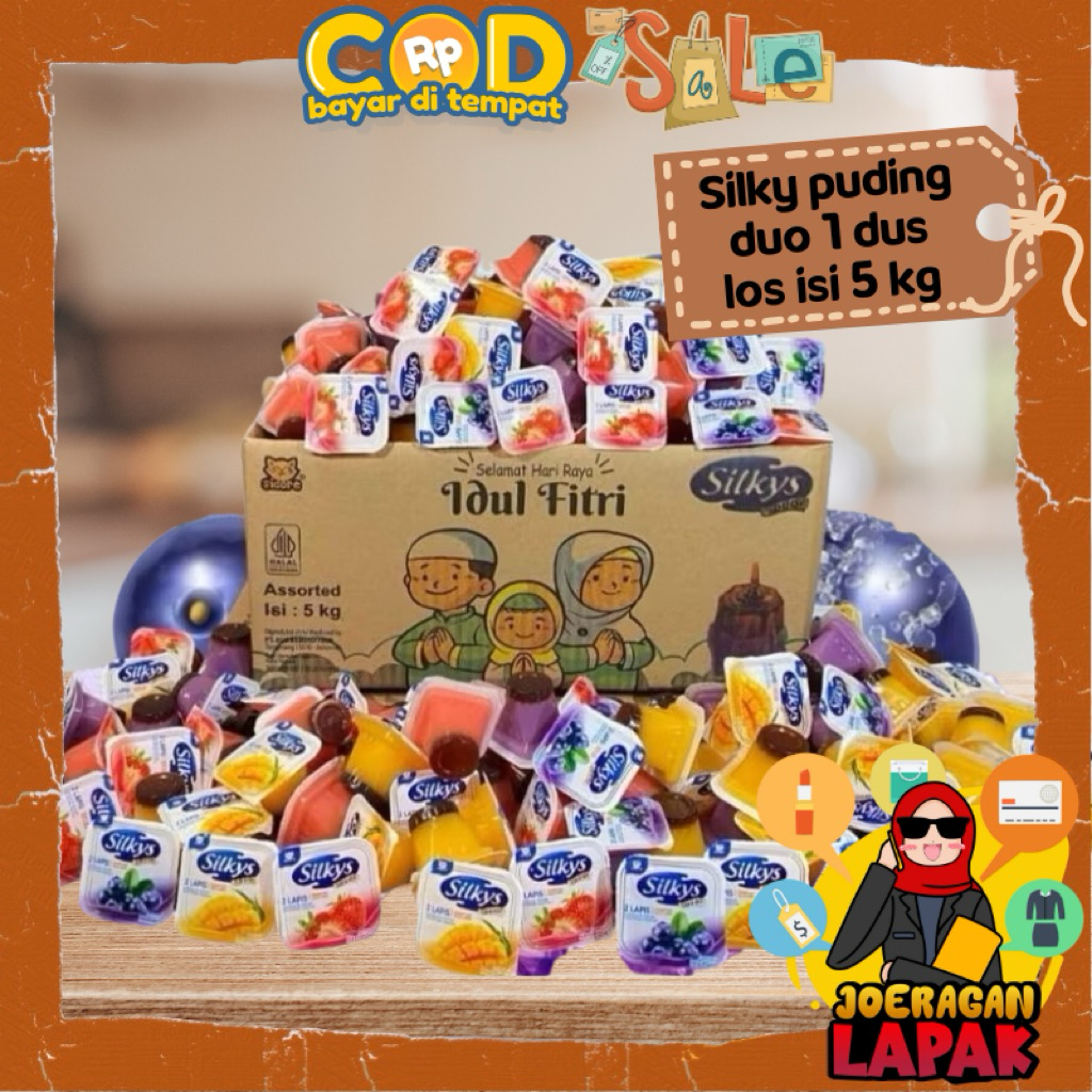 

⭐️JOERAGAN LAPAK⭐️ DUS SILKY PUDING VIRAL 5KG - SILKYS PUDDING DUO RASA LAPIS RENDAH GULA LOSS LOS JELLY AGAR RASA BUAH VIRAL MURAH