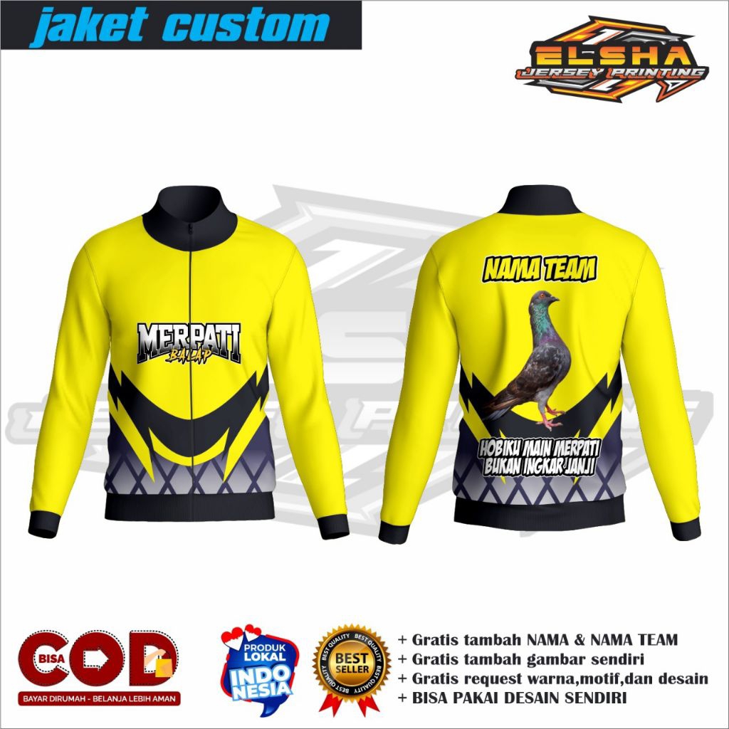 jaket merpati/jaket merpati balap/jaket merpati kolong/jaket merpati custom/jaket merpati bebas requ