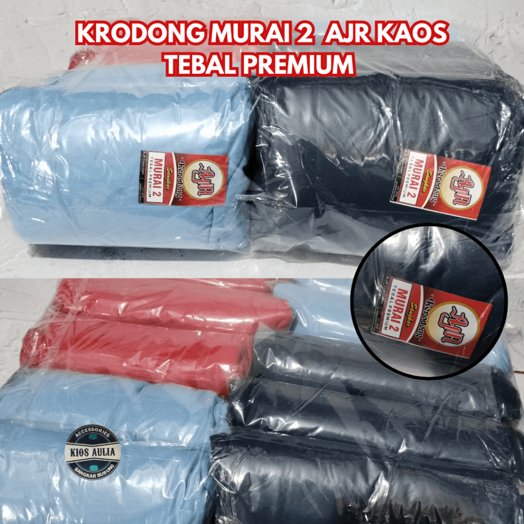 (GROSIR ECER) KRODONG KERODONG AJR KAOS PREMIUM MURAI B MURAI 2 TEBAL KURUNGAN SANGKAR BURUNG MURAI