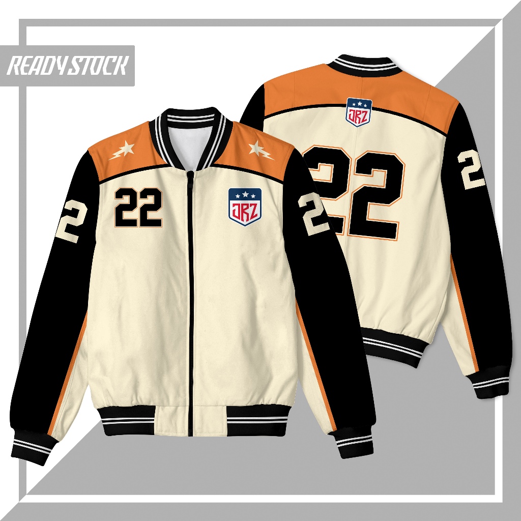 003 Jaket Baseball Varsity Hustle Bomber Vintage Anak Printing Sublimation Terbaru Murah