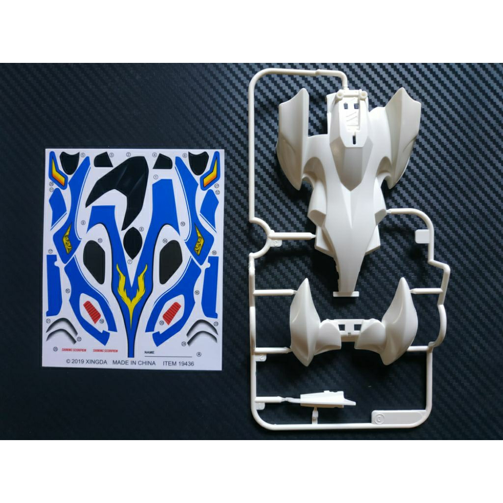 Tamiya Body Shining Scorpion Super 2 Chassis - Rep