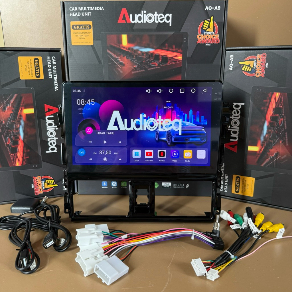 HEAD UNIT ANDROID NEW VIOS GEN3 / YARIS LELE 2014 - UP ANDROID 10 INCH AUDIOTEQ RAM 2/32 GB VIOS GEN