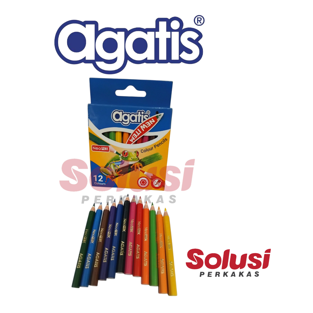 

12 COLOUR PENCIL PENDEK 12H01 AGATIS