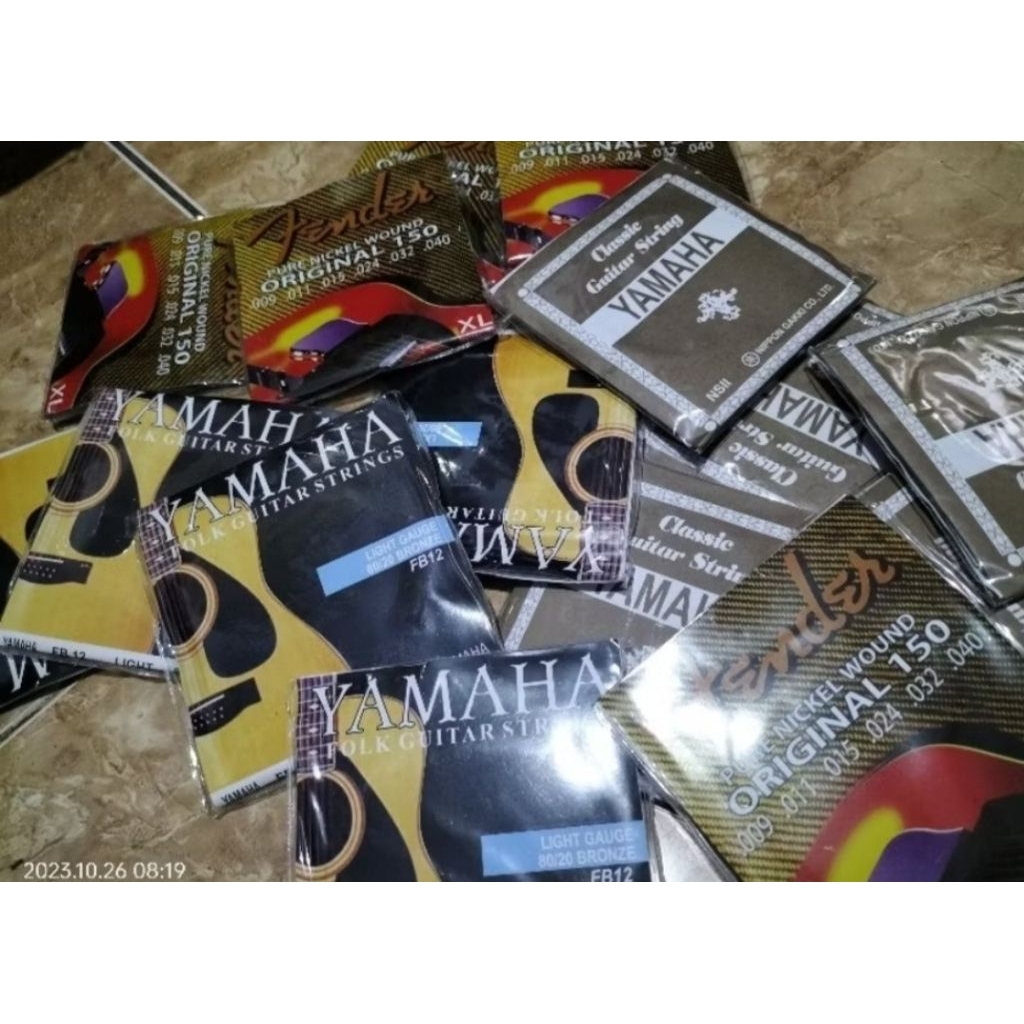 1set senar gitar nilon&string fender/yamaha/piramid