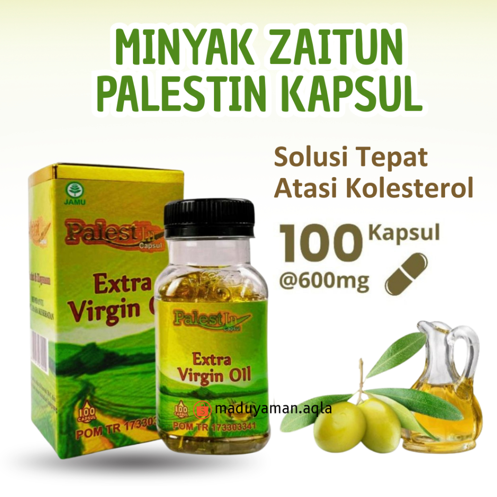 

Minyak Zaitun Kapsul Palestin Extra Virgin Olive Oil Minyak Zaitun Edible