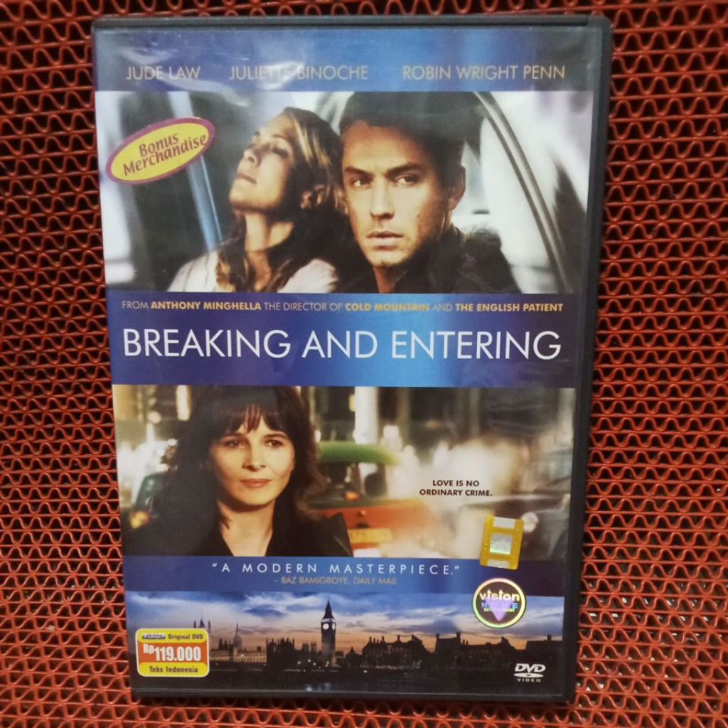 DVD BREAKING AND ENTERING 100% ORIGINAL
