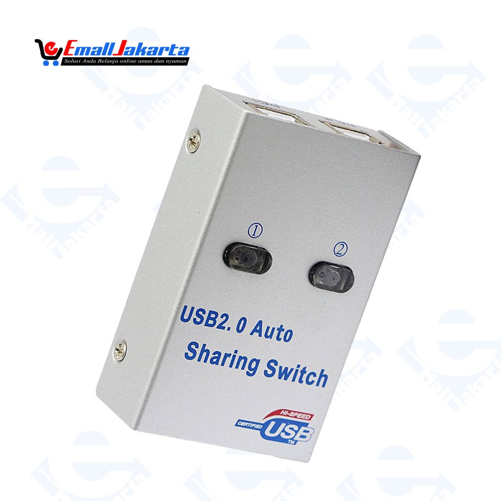Auto Switch Usb Printer 2 Port Sharing Switcher USB 2.0 Printer Kable Manual Otomatis