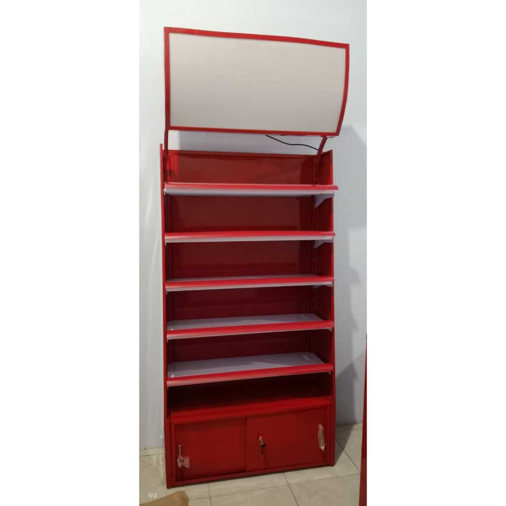 Rak Backwall Belakang Meja Kasir Untuk Toko / Minimarket