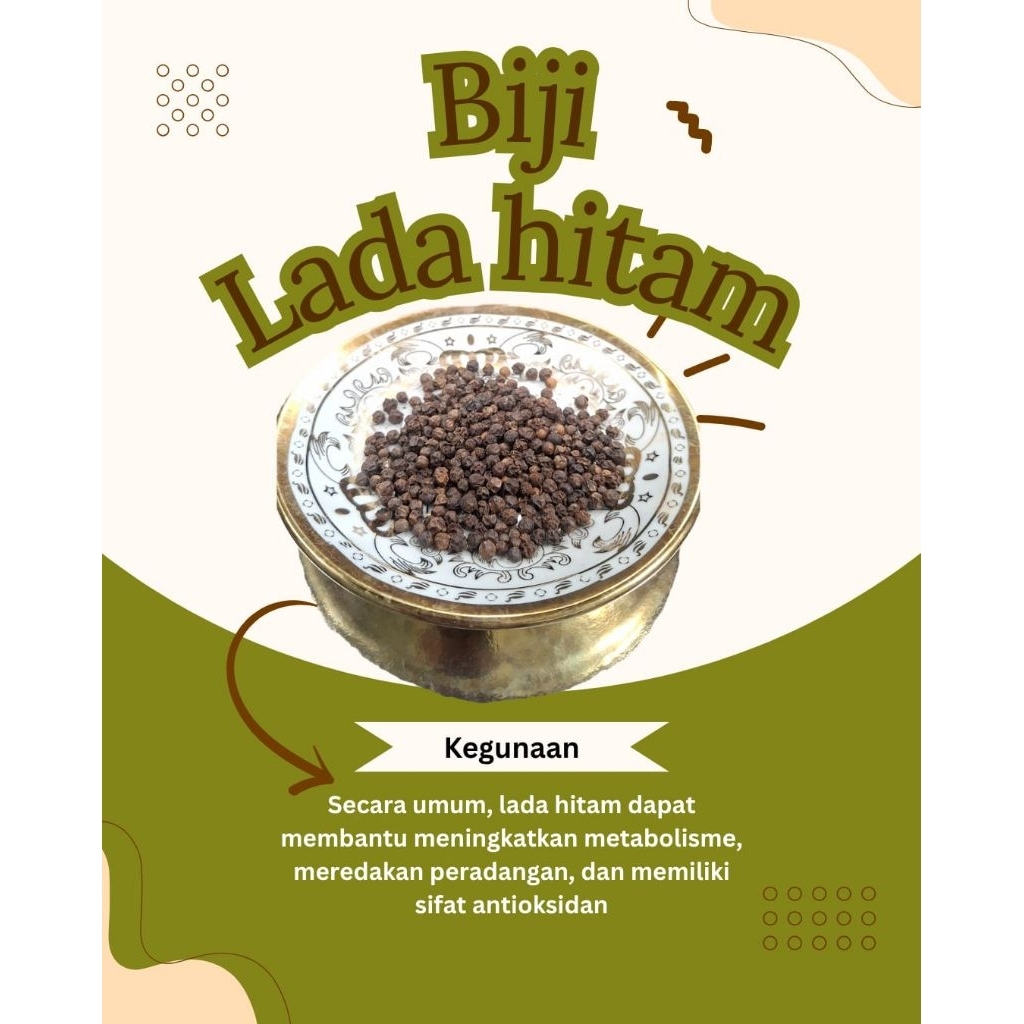 

BIJI LADA HITAM | Kualitas 100% Asli | Kemasan 1kg | Halal premium |