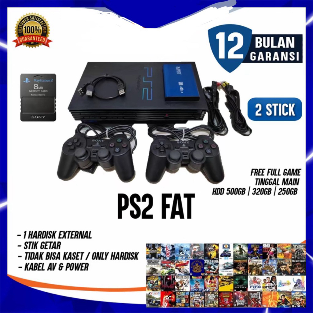 playtation ps2 hardisk 500gb