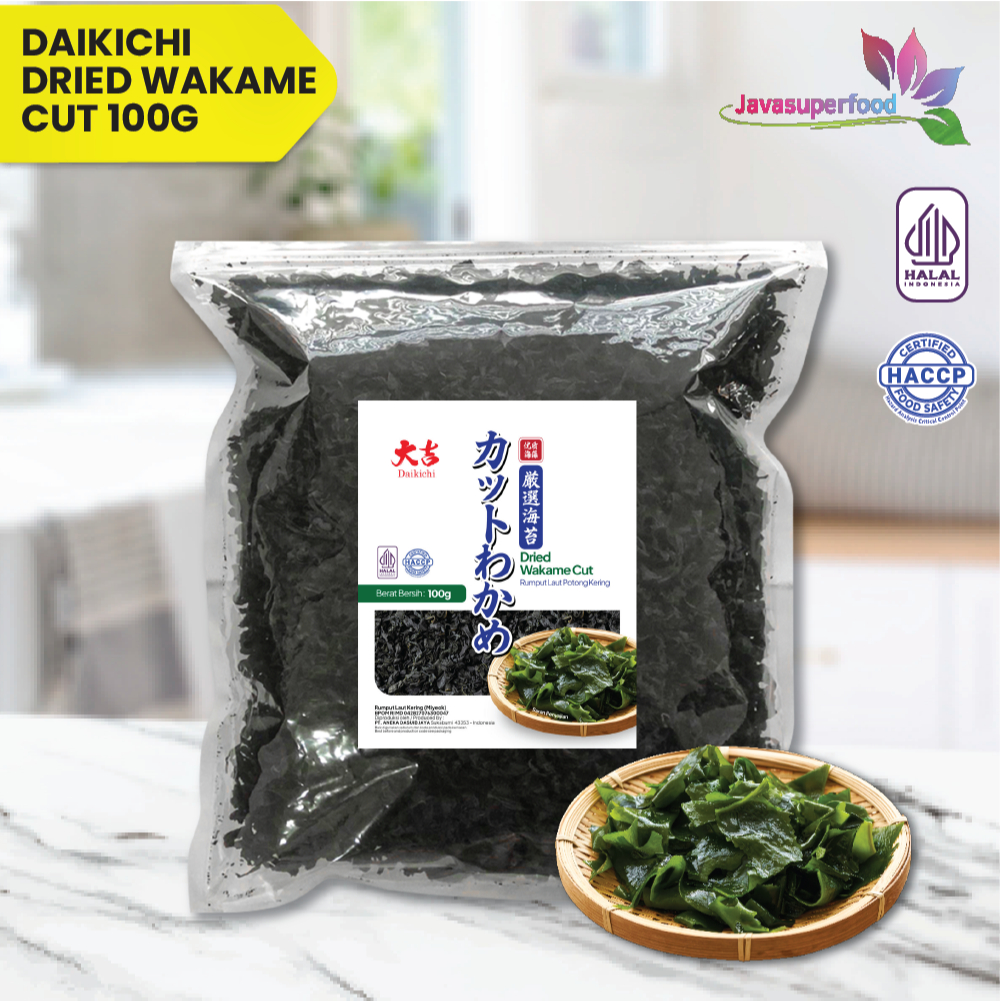 

Cut Wakame Rumput laut kering / Dried Seaweed / Miyeok Myeok Miso soup 100gr