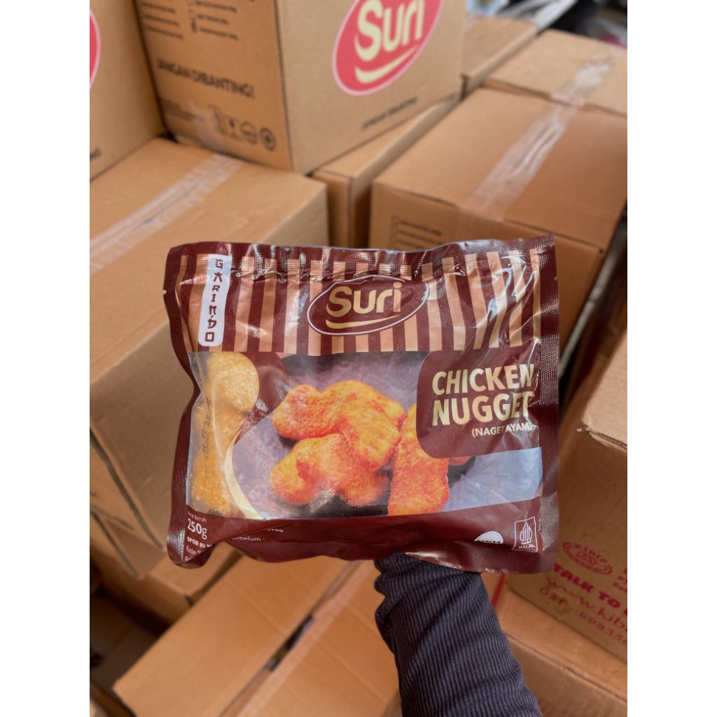 

Chicken Nugget suri 250 gr/1000 gr (tahan suhu ruangan 3 hari)
