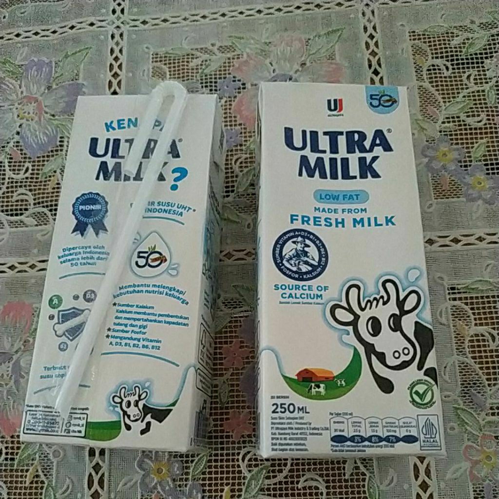 

susu ultramilk ultra milk low fat calcium fresh 250 250ml ml