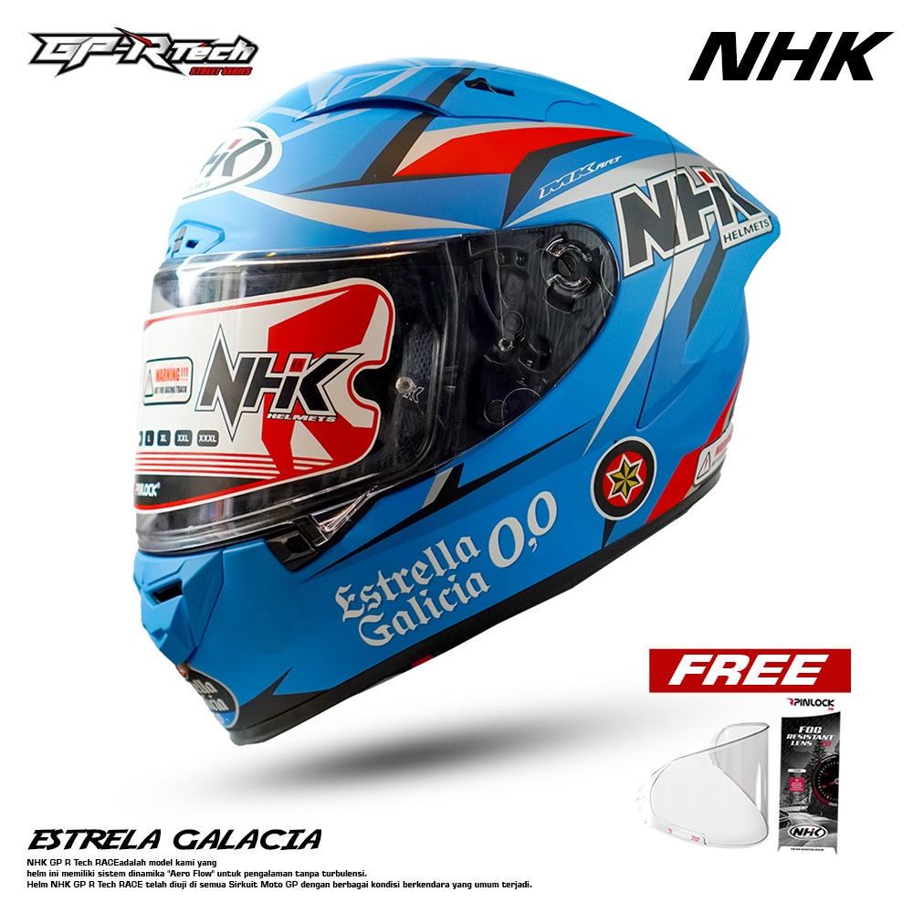 NHK HELM GPR TECH STREET ESTRELLA BLUE ES DOFF GP R TECH