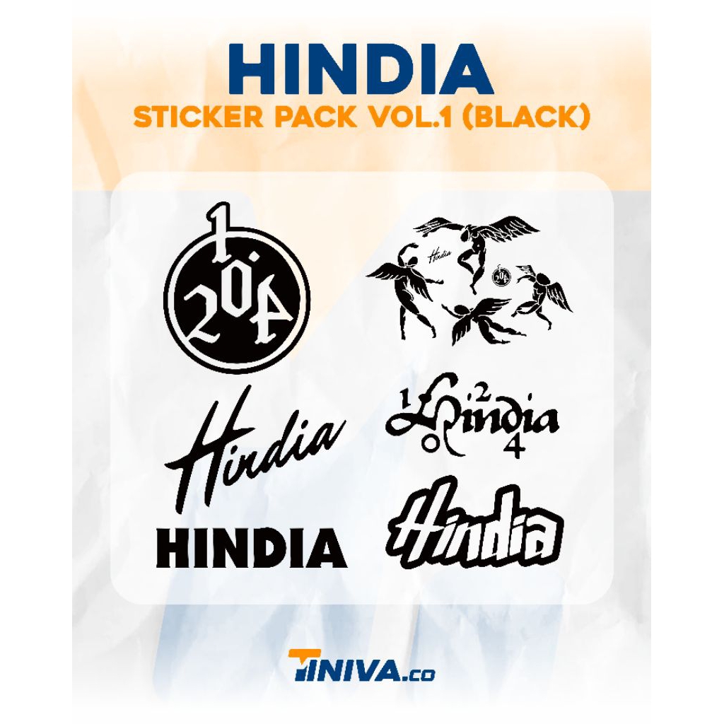 

Sticker Pack Hindia Vol.1 (Black) | Sticker Vinyl | Untuk HP, Laptop, Helm, Motor, Mobil, Tumblr