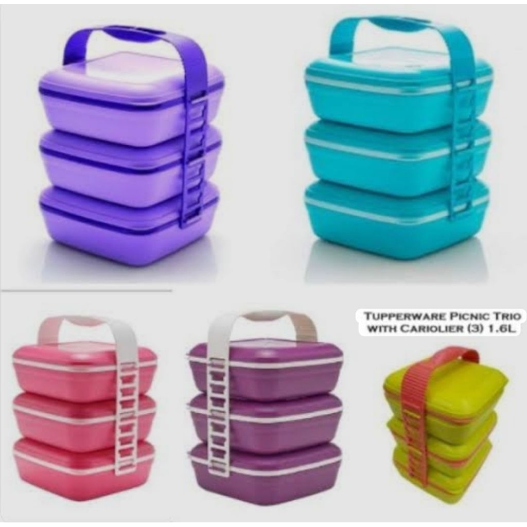 NEW Picnic Set Trio Tupperware / Rantang PST / Rantang piknik Tupperware