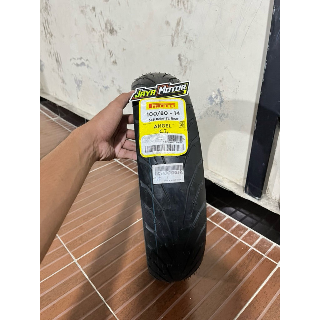 PROMO BAN LUAR PIRELLI ANGEL GT 100/80-14 VARIO 125 VARIO 150 TUBLES 100 80 RING 14