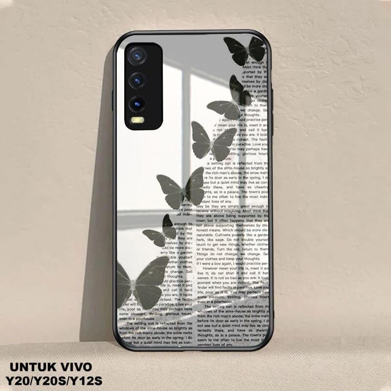 (G60) Softcase Glass Kaca For VIVO Y20 / VIVO Y20s /  VIVO Y12s TERBARU 2025 Case Hp Terbaru Anti Ai