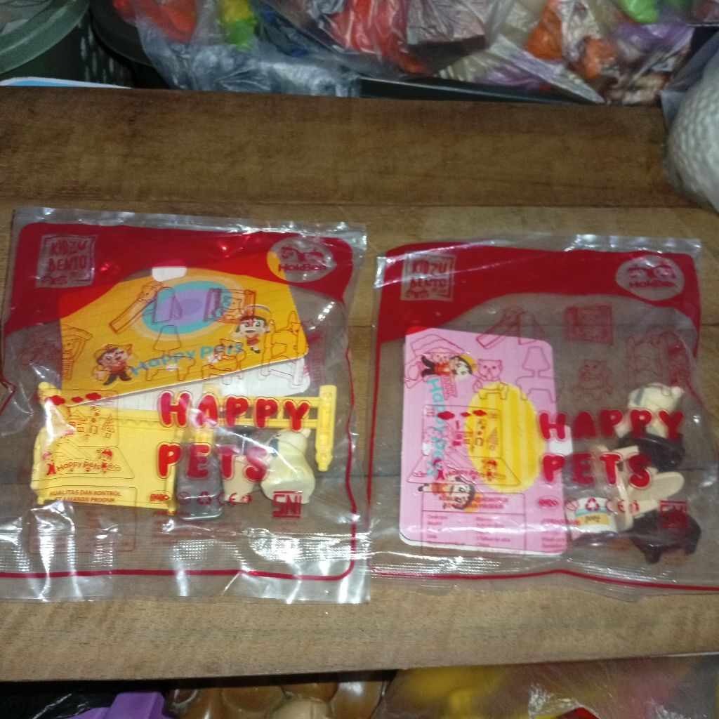 hokben toys happy pets new 2 pcs