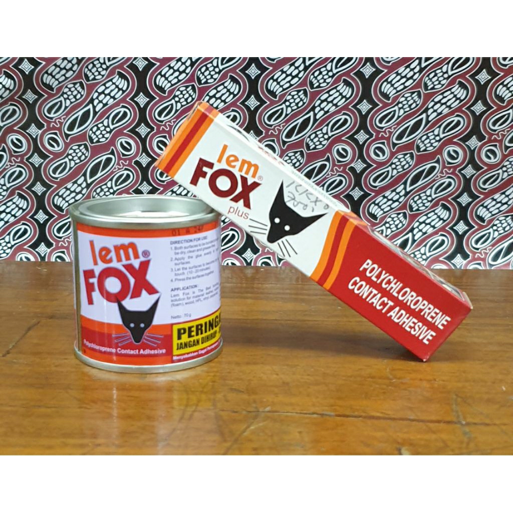 

Lem Fox kuning kaleng & tube
