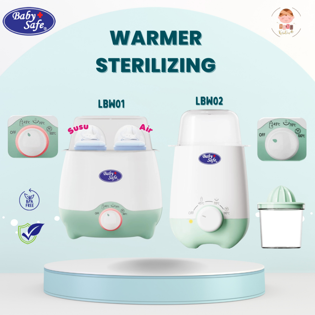 Baby Safe LBW01| LBW02 Warmer Sterilizing | Alat Steril Botol Susu 4 in 1| Penghangat Makanan