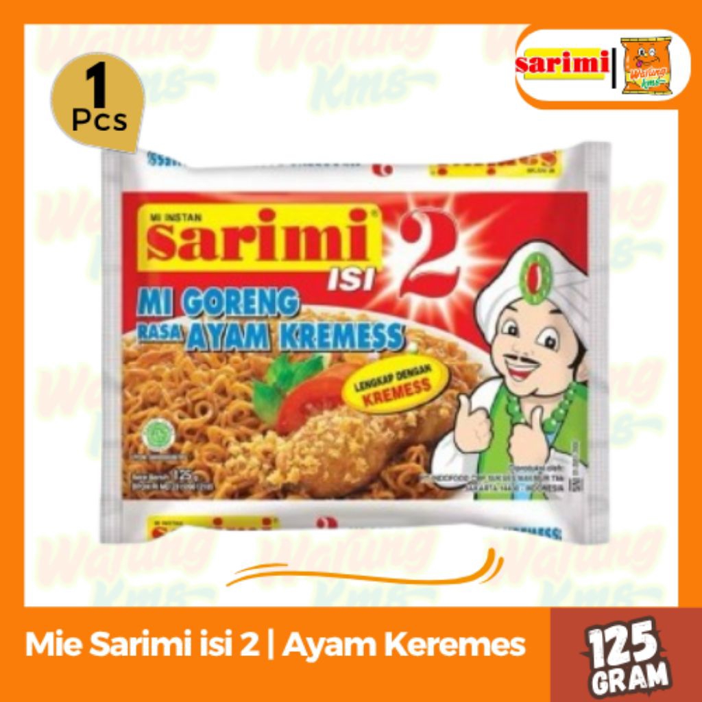 

Sarimi isi 2 mi goreng rasa ayam kremes @125g