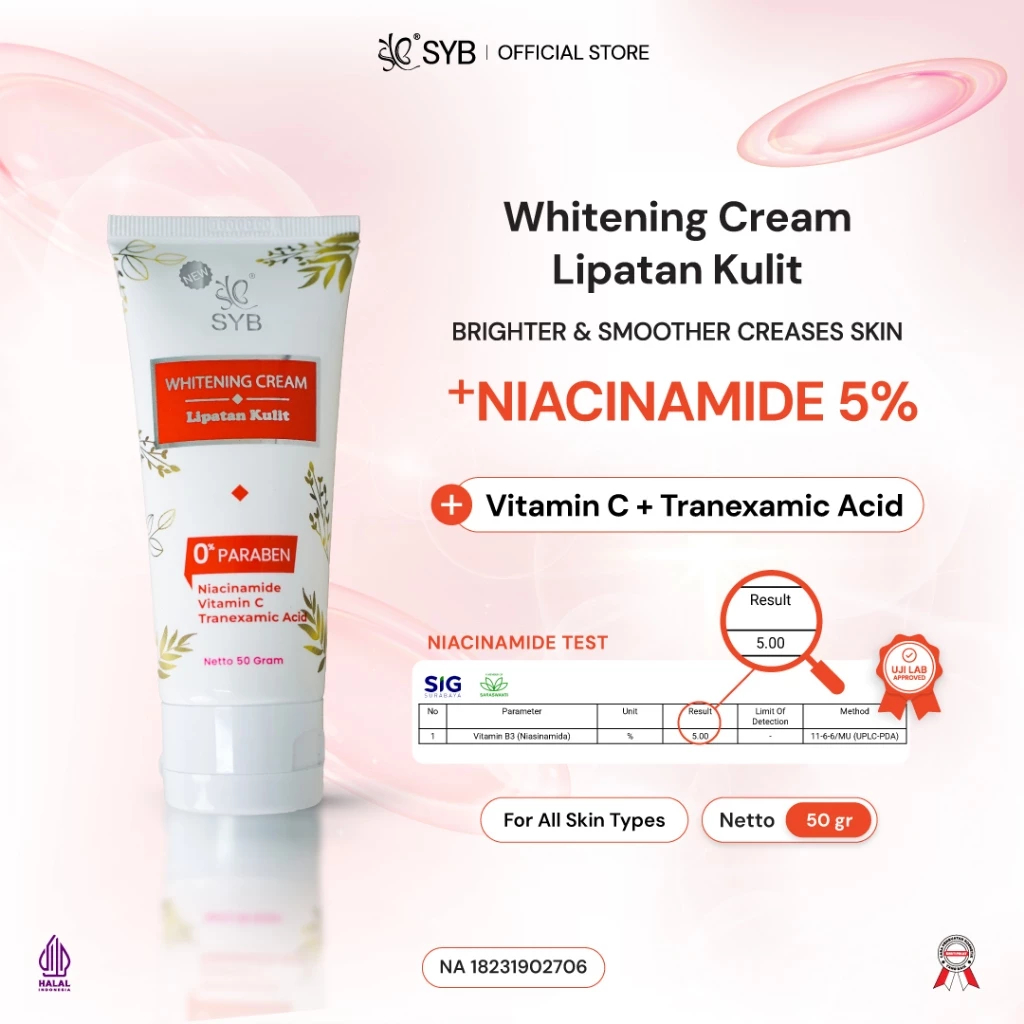 AFWA BEAUTY | SYB WHITENING CREAM LIPATAN KULIT [Mencerahkan Ketiak & Selangkangan] *ANTI CHICKEN SK