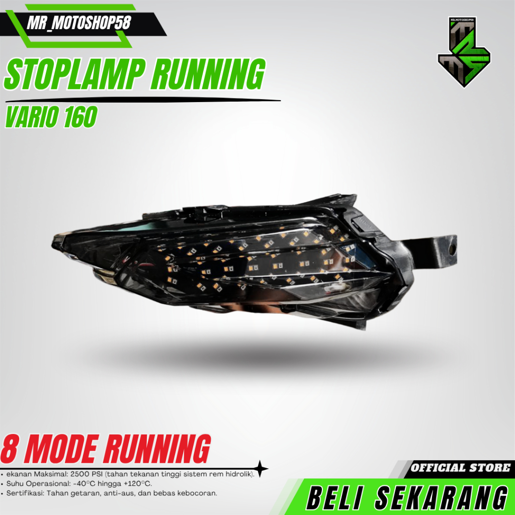 STOPLAMP RUNNING VARIO 160 STOPLAMP RACEPRO VARIO 160 STOPLAMP VARIO 160  LAMPU BELAKANG VARIO 160