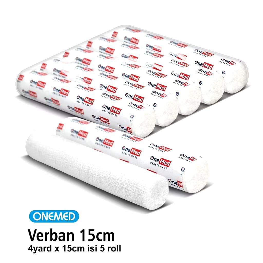 Kasa Verban Gulung / Kasa Perban Gulung Onemed 15cm x 4yard elastis Steril