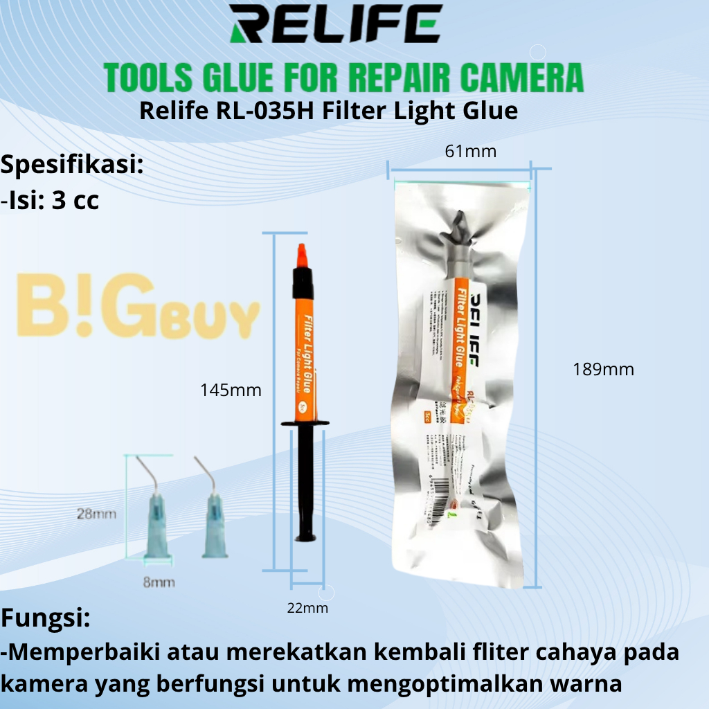 Lem Kamera RELIFE Rl-035H Filter Light Glue