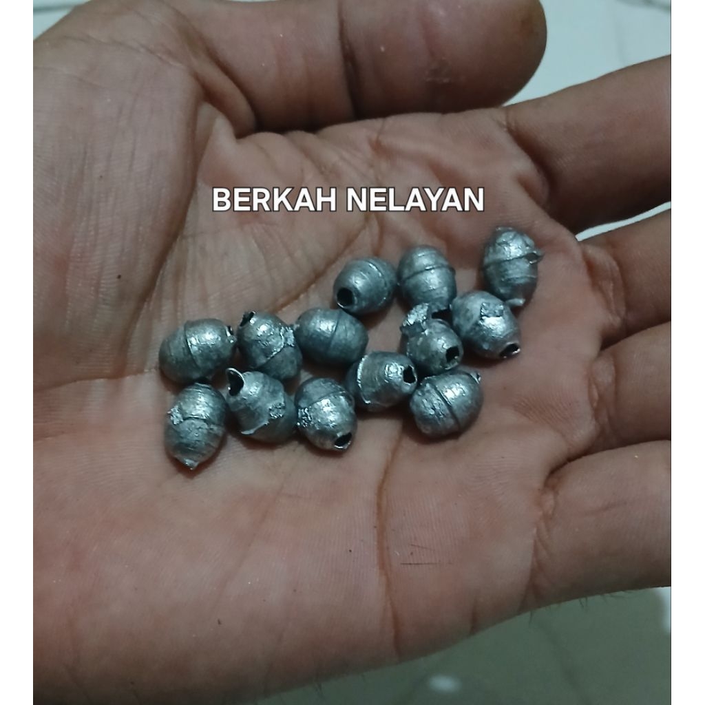Timah pancing 1kg isi 320 butir/Timah jaring/Timah kualitas bagus