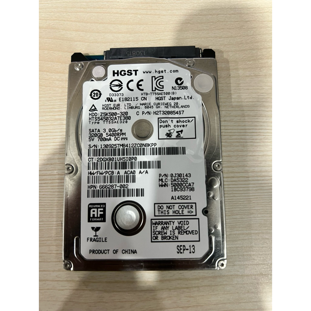 Hardisk 320GB Laptop