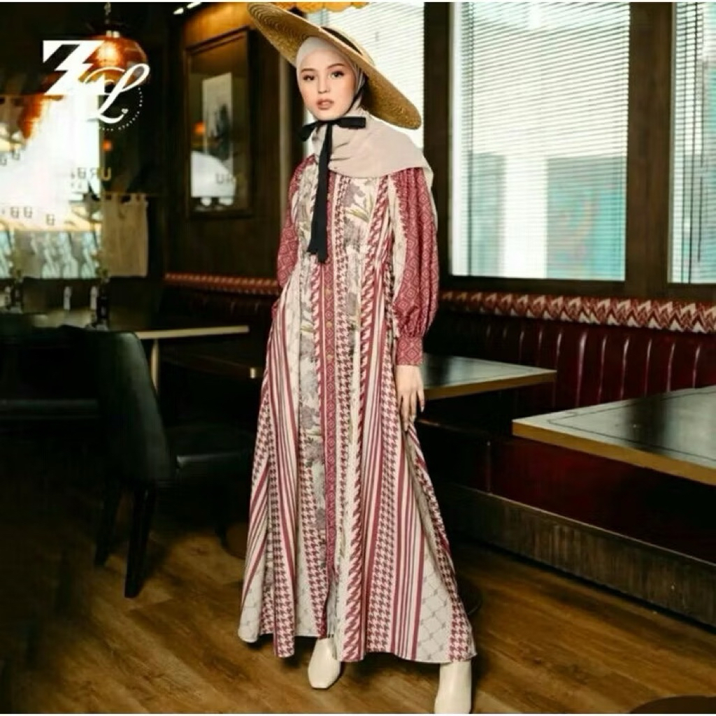 NEW UNDERTAG RARE ITEM Amour Dress ZS LCB Zaskia Sungkar Laudya Cynthia Bella Burgundy