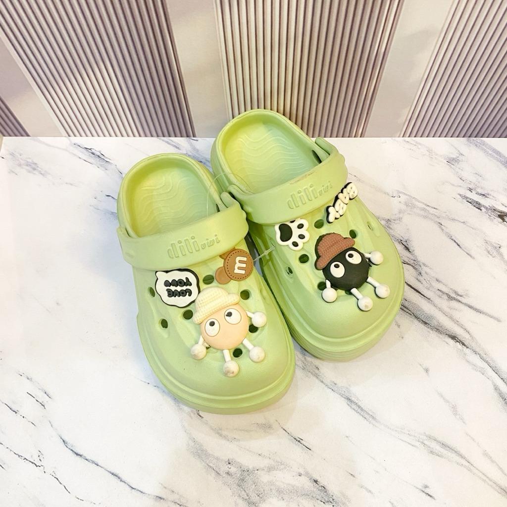 KOAKI.TEMBUNG - Sendal Jelly Baim Anak Anti Slip Karakter Lucu
