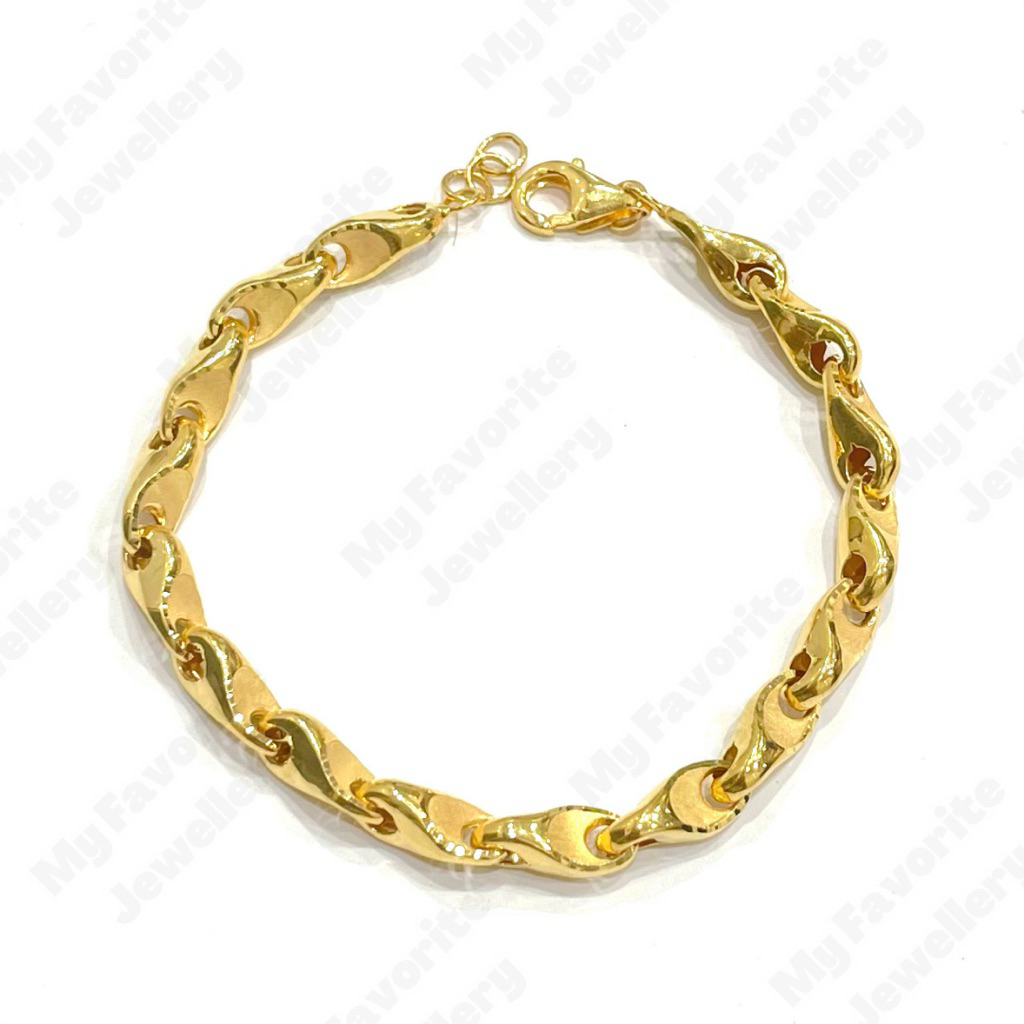 Gelang dan Kalung Emas Padi Satelit TERLARIS EMAS ASLI Kadar 700