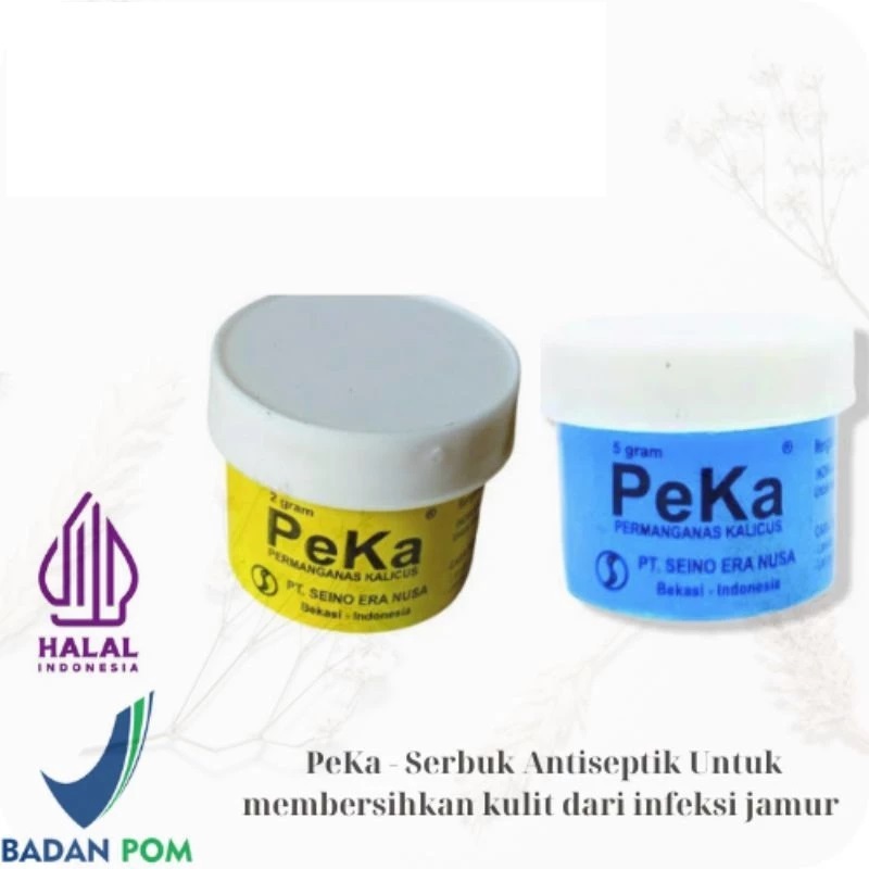 Obat Kulit Rendaman Peka Seino / PK / Serbuk Kristal Obat Kulit (Kuning 2gr dan Biru 5gr)